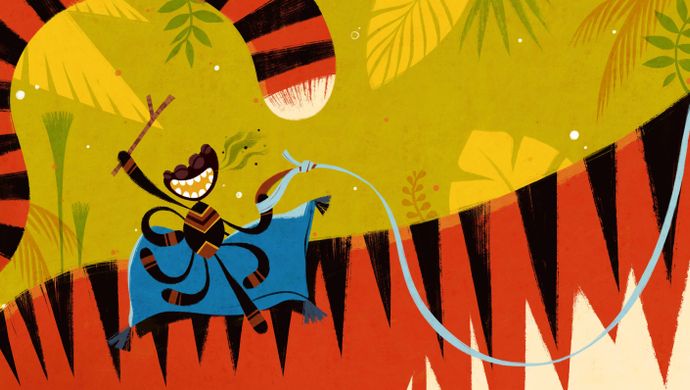 Vanaf2 Producties - Anansi neemt het op tegen de gulzige Tijger