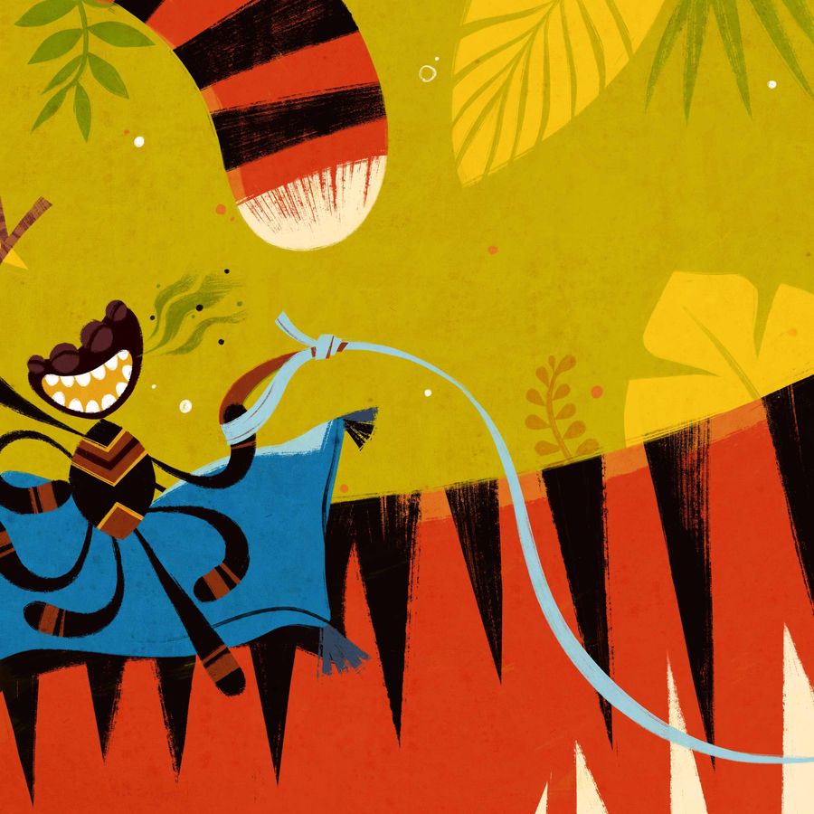 Vanaf2 Producties - Anansi neemt het op tegen de gulzige Tijger