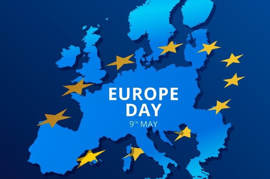 EU Parade tijdens de dag van Europa